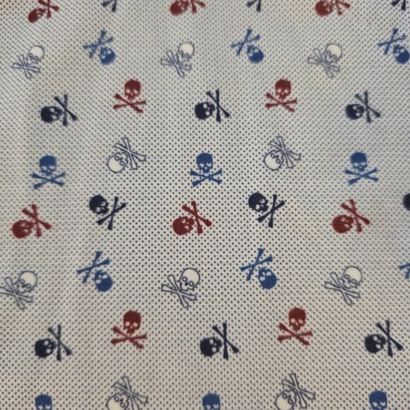 Johnston Murphy XC4 Shirt Skull and Cross Bone Performance Golf Mens Large NEW - Picture 5 of 11